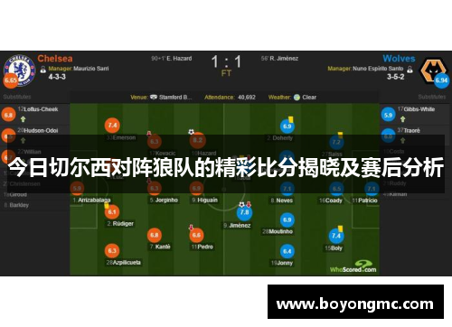 今日切尔西对阵狼队的精彩比分揭晓及赛后分析